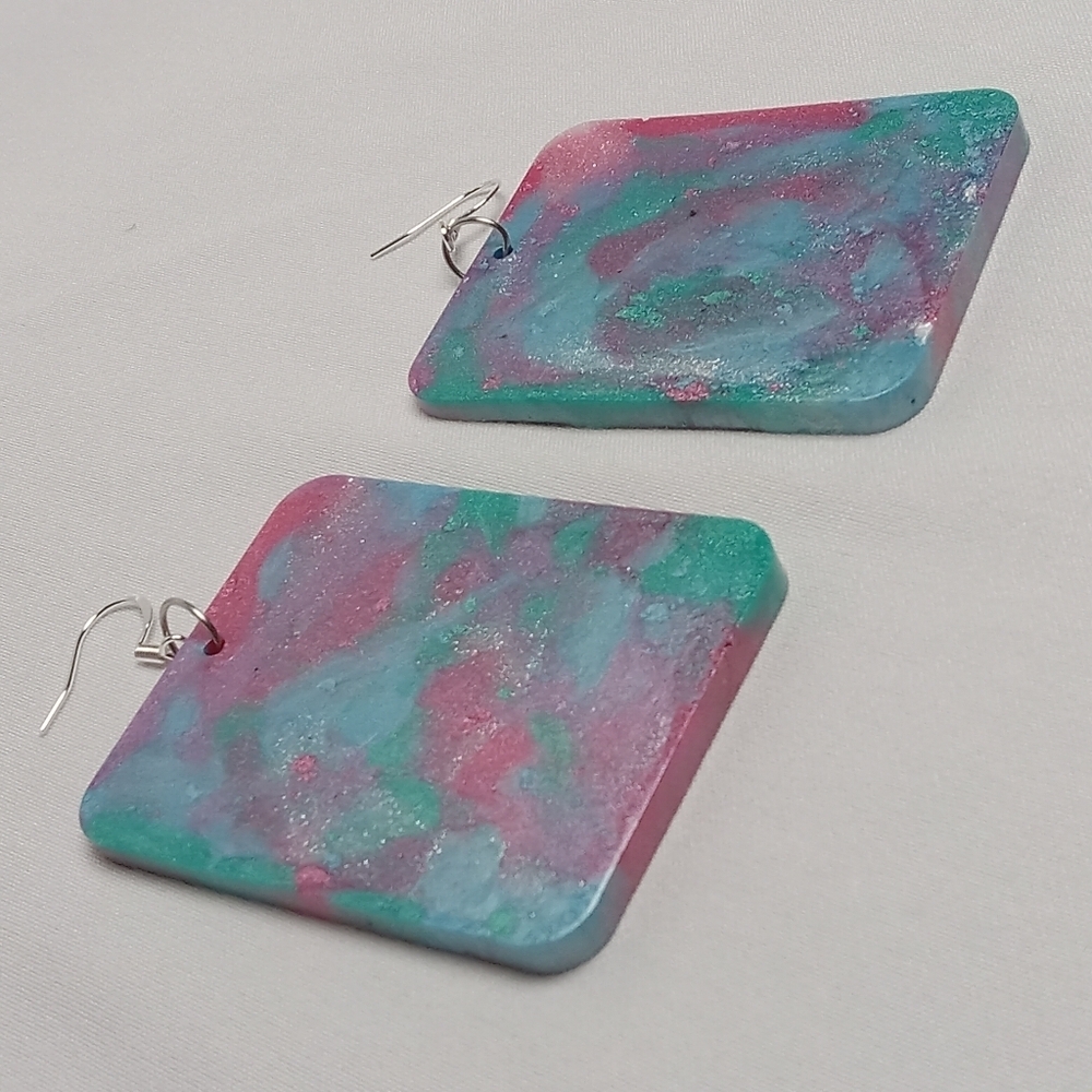 Hand Crafted Multicolor Earrings - Picture 4 of 4